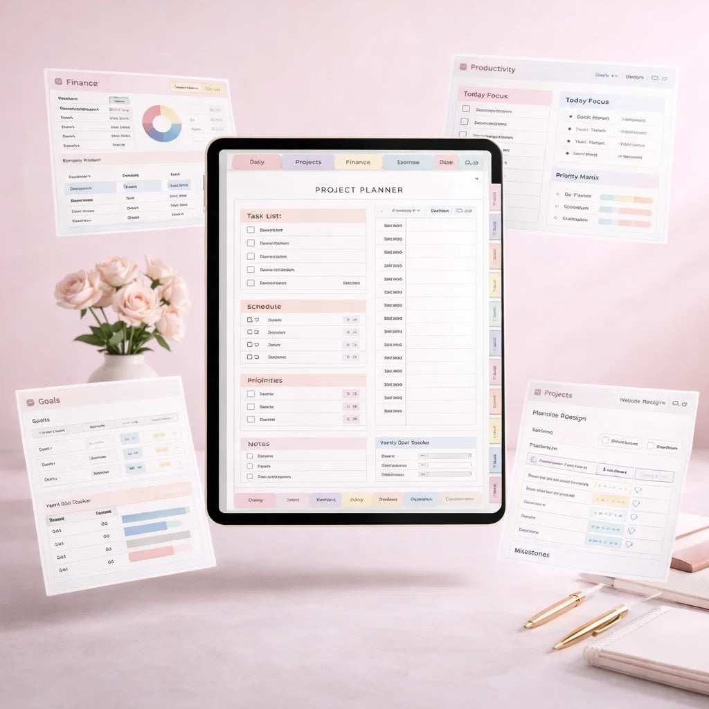 Stop Wasting Time. Start Finishing Projects. | All-in-One Digital Project Planner 🚀